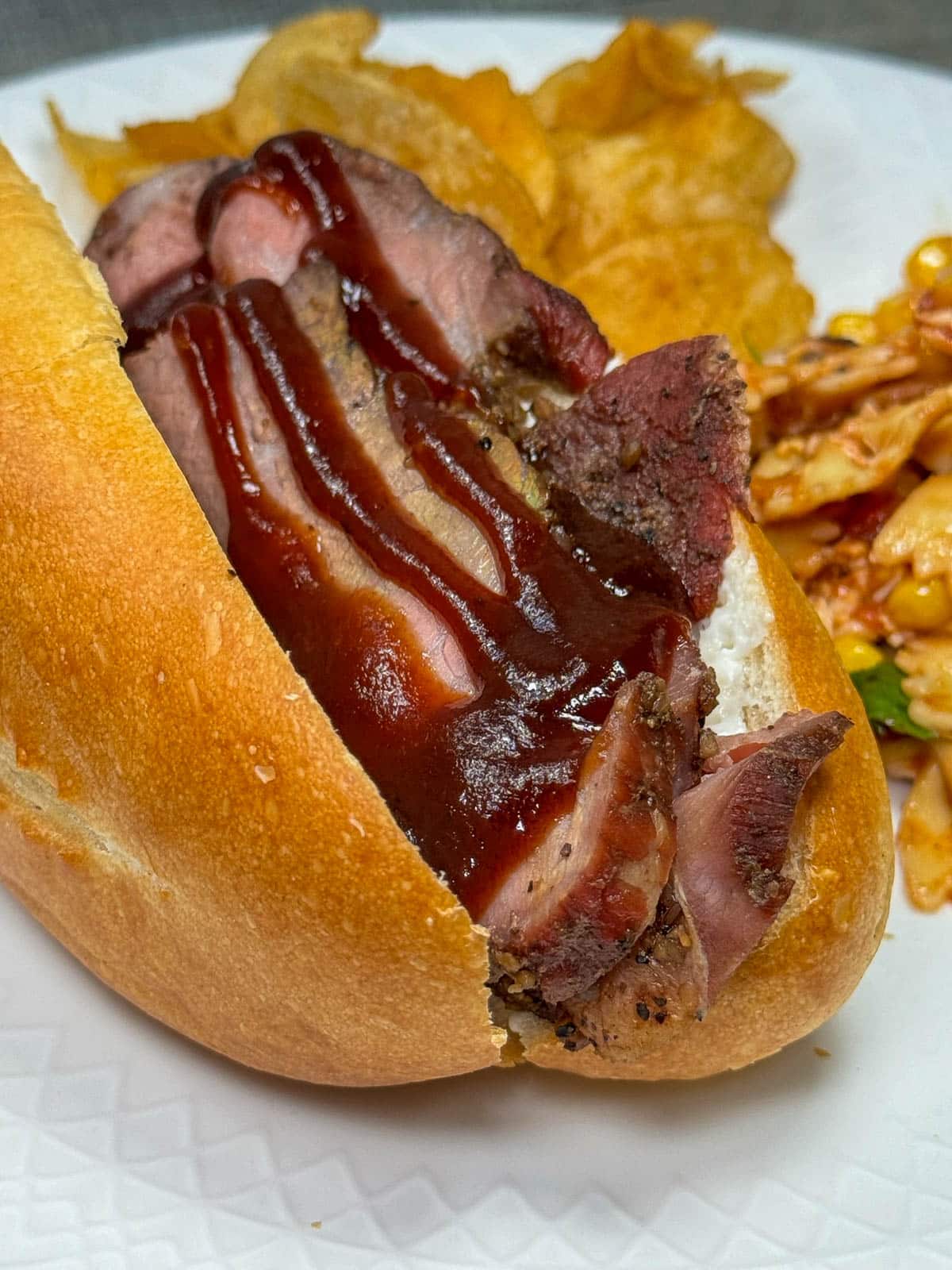 smoked bbq tri tip sandwiches
