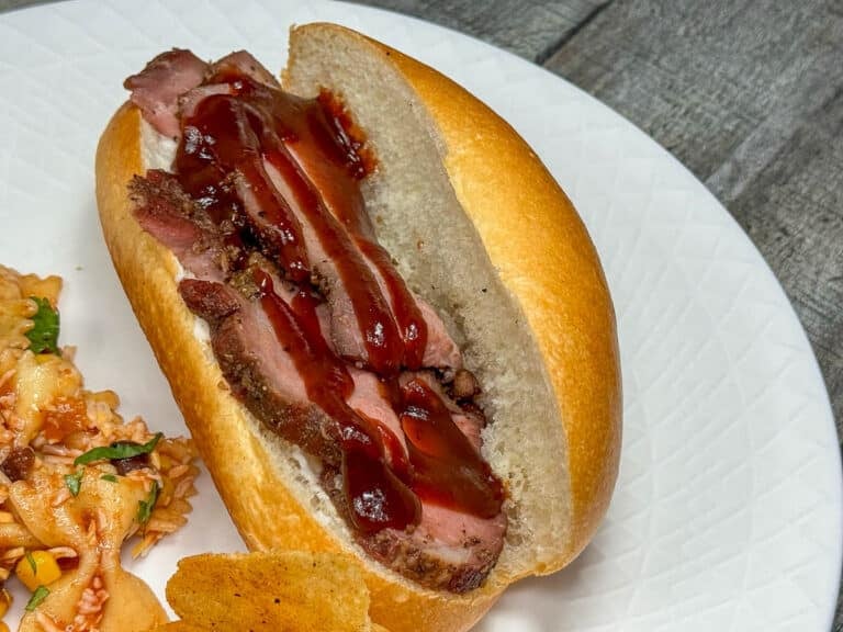 smoked bbq tri tip sandwiches