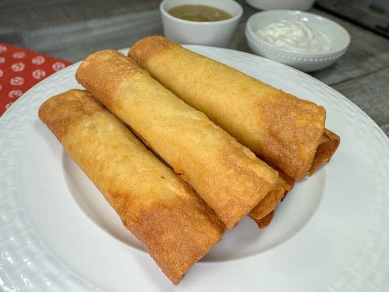 cream cheese chicken taquitos