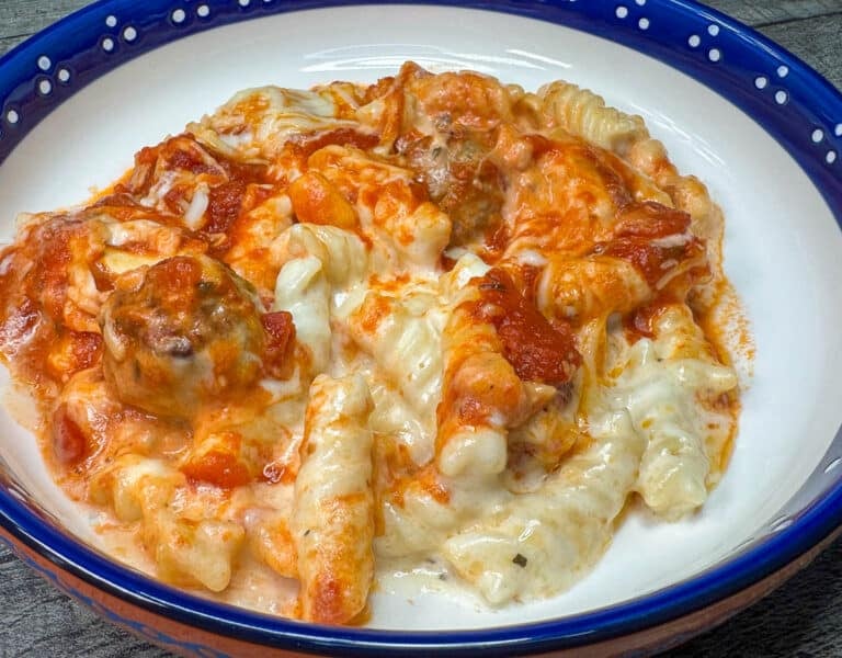 italian meatball mac cheese