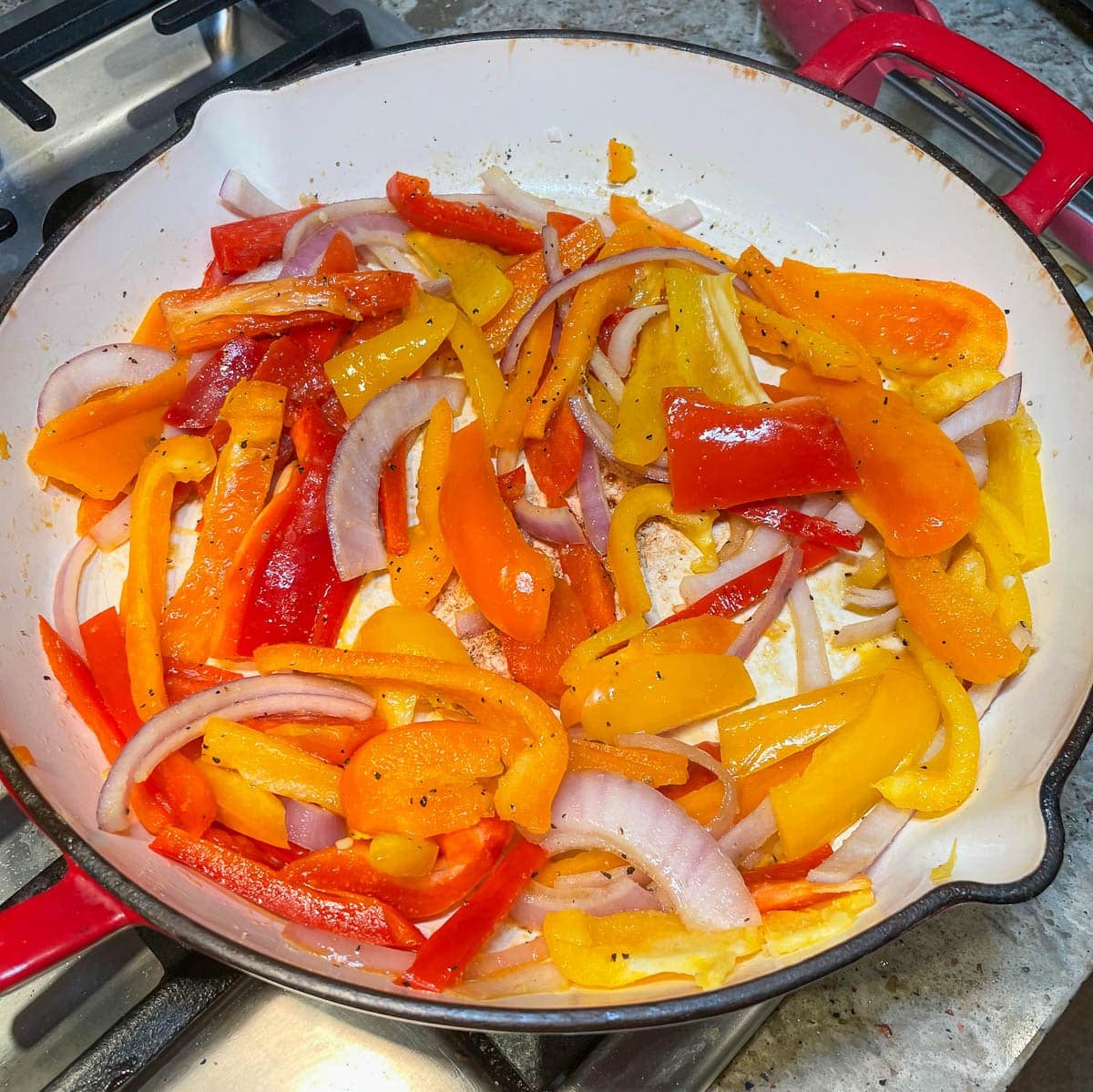 veggies in a skillet