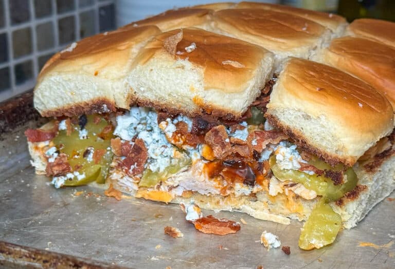 creamy buffalo chicken sliders