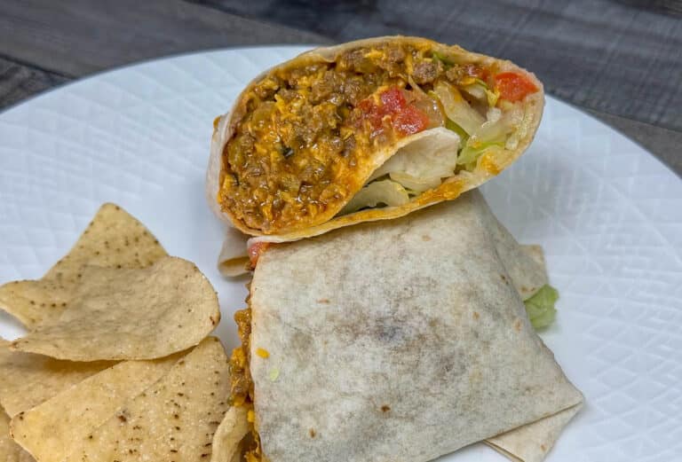 cheeseburger burritos