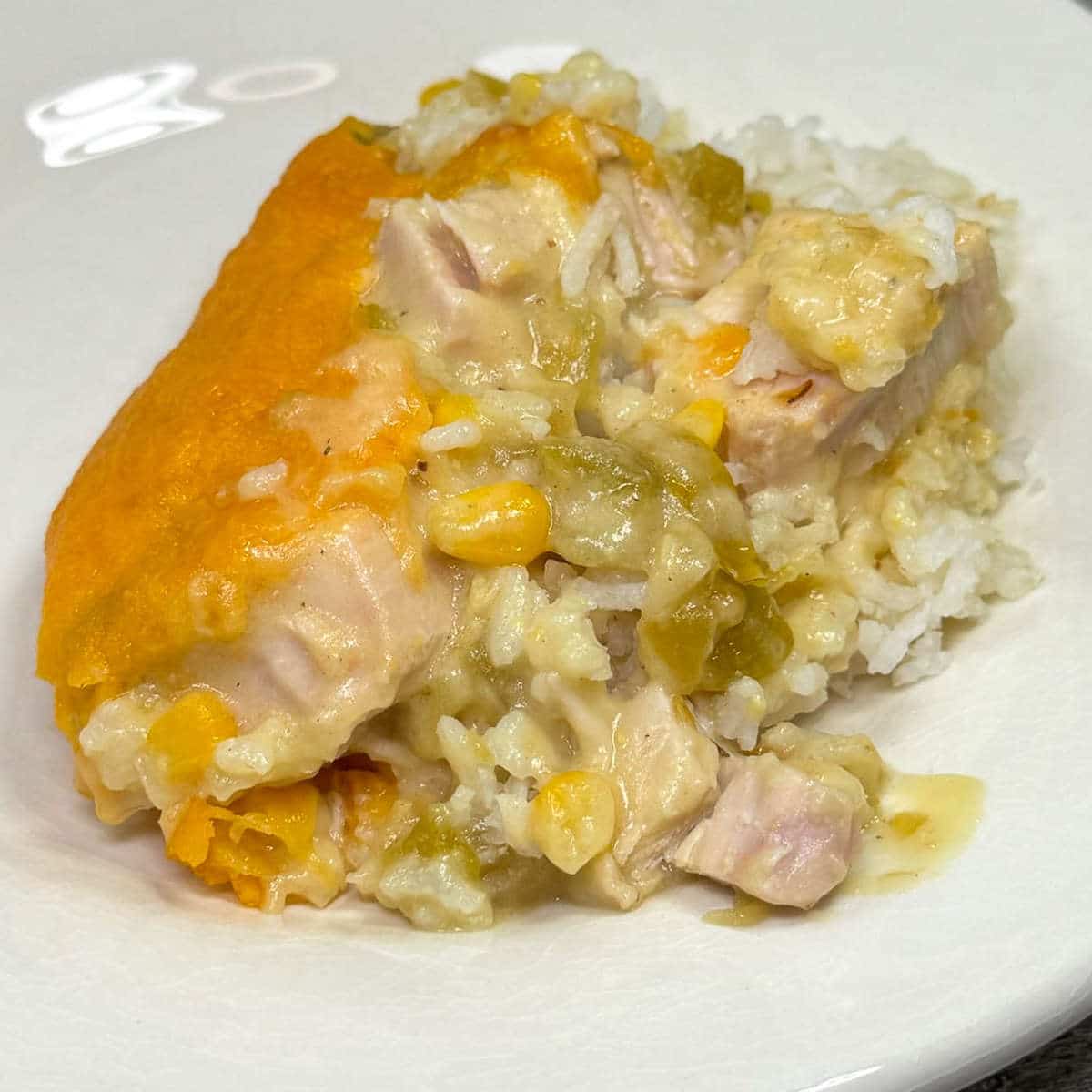 Turkey Cheddar Rice Bake