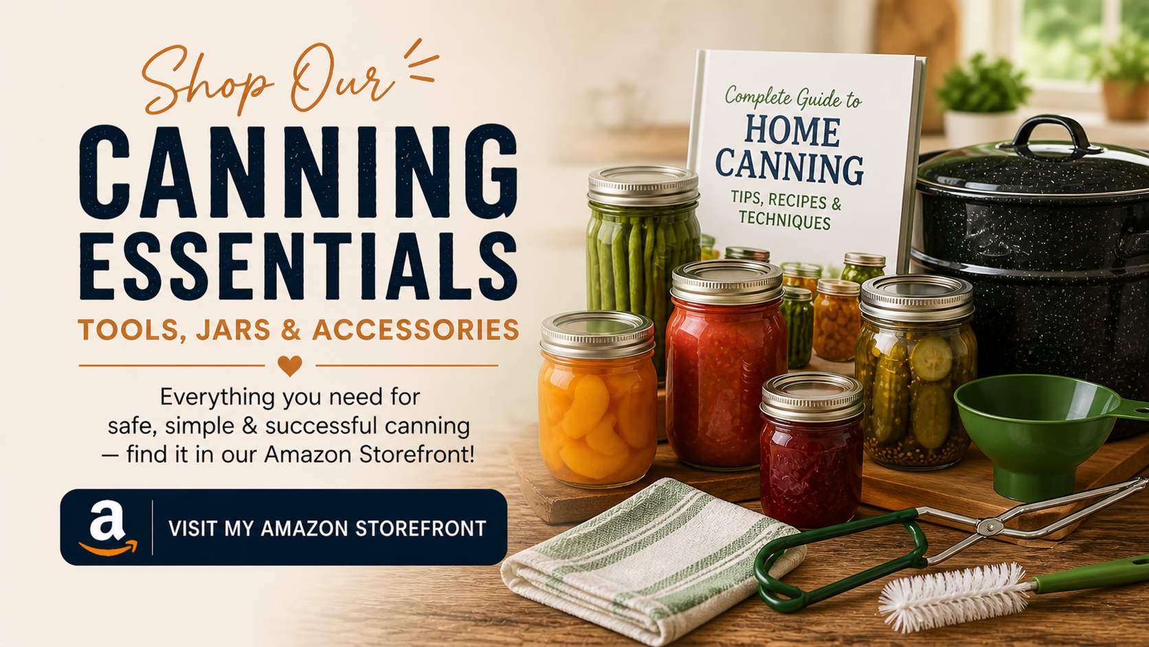 Shop our favorite Canning Essentials on Amazon
